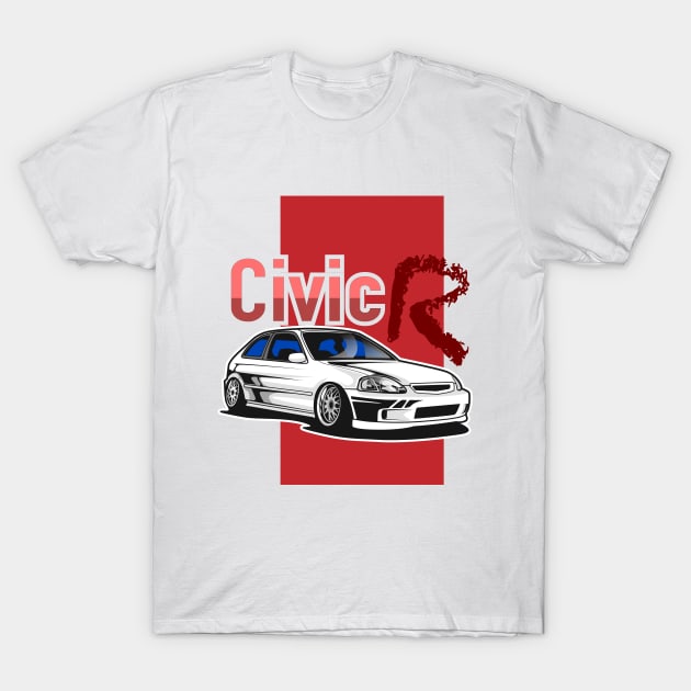 Civic R T-Shirt by RYZWORK